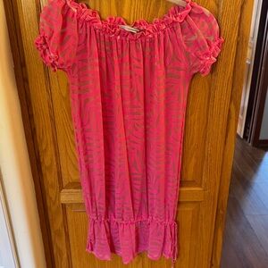 Beach Bunny burnout Sheer Swimsuit Coverup.